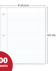 Filler Paper W/R 100 Ct.