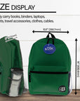 Basic 16" Green Backpack