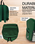 Basic 16" Green Backpack