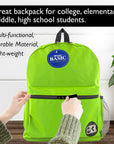 Basic 16" Lime Green Backpack