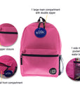Basic 16" Fuchsia Backpack