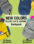 Basic 16" Mustard Basic Backpack