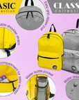 Basic 16" Mustard Basic Backpack