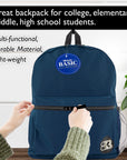 Basic 16" Navy Blue Basic Backpack