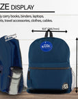 Basic 16" Navy Blue Basic Backpack