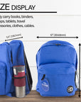 Classic 17" Blue Backpack