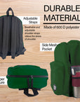 Classic 17" Green Backpack