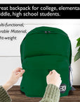 Classic 17" Green Backpack