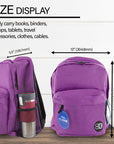 Classic 17" Purple Backpack