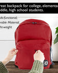 Classic 17" Burgundy Backpack