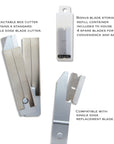 Carton Cutters w/ 4 Replacement Blades in tube