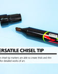 Chisel Tip Jumbo 8mm Permanent Marker (2/Pack)