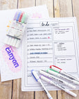 Dual Tip Creative Markers 5 Colors