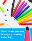 Washable Markers Broad Line Jumbo 10 Colors