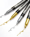 Silver & Gold Metallic Markers (2/Pack)