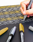 Silver & Gold Metallic Markers (2/Pack)