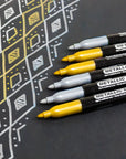 Silver & Gold Metallic Markers (2/Pack)
