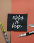 Silver & Gold Metallic Markers (2/Pack)