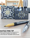 Silver & Gold Metallic Markers (2/Pack)