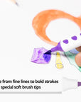 12 Colors Scented Brush Markers