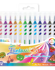 12 Colors Scented Brush Markers