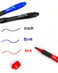 Chisel Tip Jumbo Black Permanent Marker w/ Grip (3/Pack)