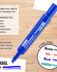 Chisel Tip Desk Style Assorted Color Permanent Marker (4/Pack)