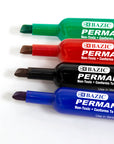 Chisel Tip Desk Style Assorted Color Permanent Marker (4/Pack)