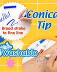 Washable Markers Super Tip 20 Color