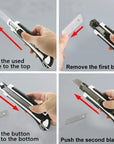 Heavy Duty Self Loading Cutter w/ Grip + 2 Replacement Blades