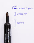 Chisel Tip Desk Style Black Color Permanent Marker (12/Pack)