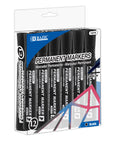 Chisel Tip Desk Style Black Color Permanent Marker (12/Pack)