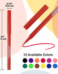 Fine Line 12 Classic Colors Washable Markers