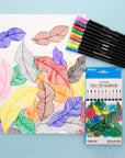 Felt Tip Washable Markers 10 Colors