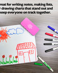 Assorted Colors Fine Tip Dry-Erase Markers (12/Box)