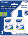 BAZIC 0.7 FL OZ (20 mL) Correction Fluid Foam Brush (2/Pk)
