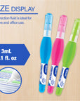 Correction Pen Metal Tip Mini, 0.1 FL OZ (3 mL)(3/Pack)