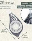 Correction Tape w/ Two Way Applicator, Jumbo 5 mm x 394"