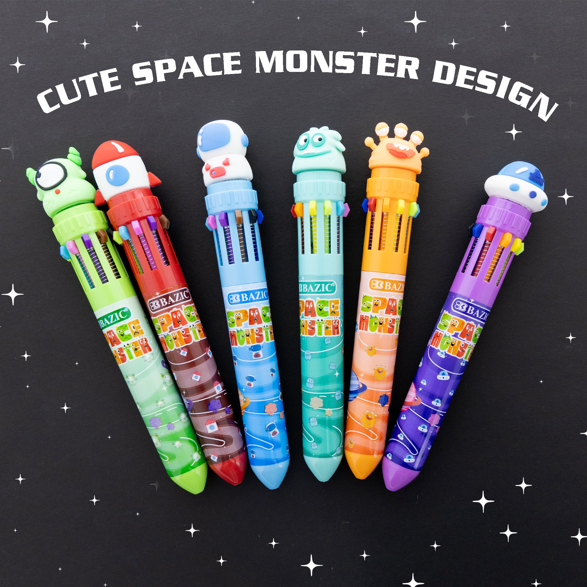 BAZIC 10-Color Pen Monster Series – BAZIC Products