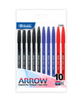 Arrow Assorted Color Stick Pen (10/Pack)