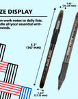 Jetz 1.4 mm Tip Black FUSE Tech Ink Pen w/ Cushion Grip (5/Pack)