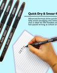 Jetz 1.4 mm Tip Black FUSE Tech Ink Pen w/ Cushion Grip (5/Pack)