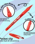Jetz 1.4 mm Tip Asst. Color FUSE Tech Ink Pen w/ Cushion Grip (8/Pack)