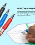 Maxxon 1.4 mm Tip Asst. Color FUSE Tech Ink Retractable Pen w/ Cushion Grip (8/Pack)