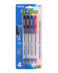 G-Flex Assorted Color Oil-Gel Ink Pen w/ Cushion Grip (4/Pack)