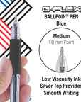 G-Flex Black FUSE Tech Ink Pen w/ Cushion Grip (4/Pack)