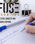 G-Flex Blue FUSE Tech Ink Pen w/ Cushion Grip (4/Pack)