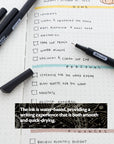 Skylar 0.4 mm Black Fineliner Pen (4/Pack)