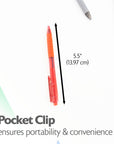 Reva Asst. Color Retractable Pen w/ Cushion Grip (8/Pack)