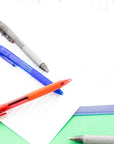 Reva Asst. Color Retractable Pen w/ Cushion Grip (8/Pack)